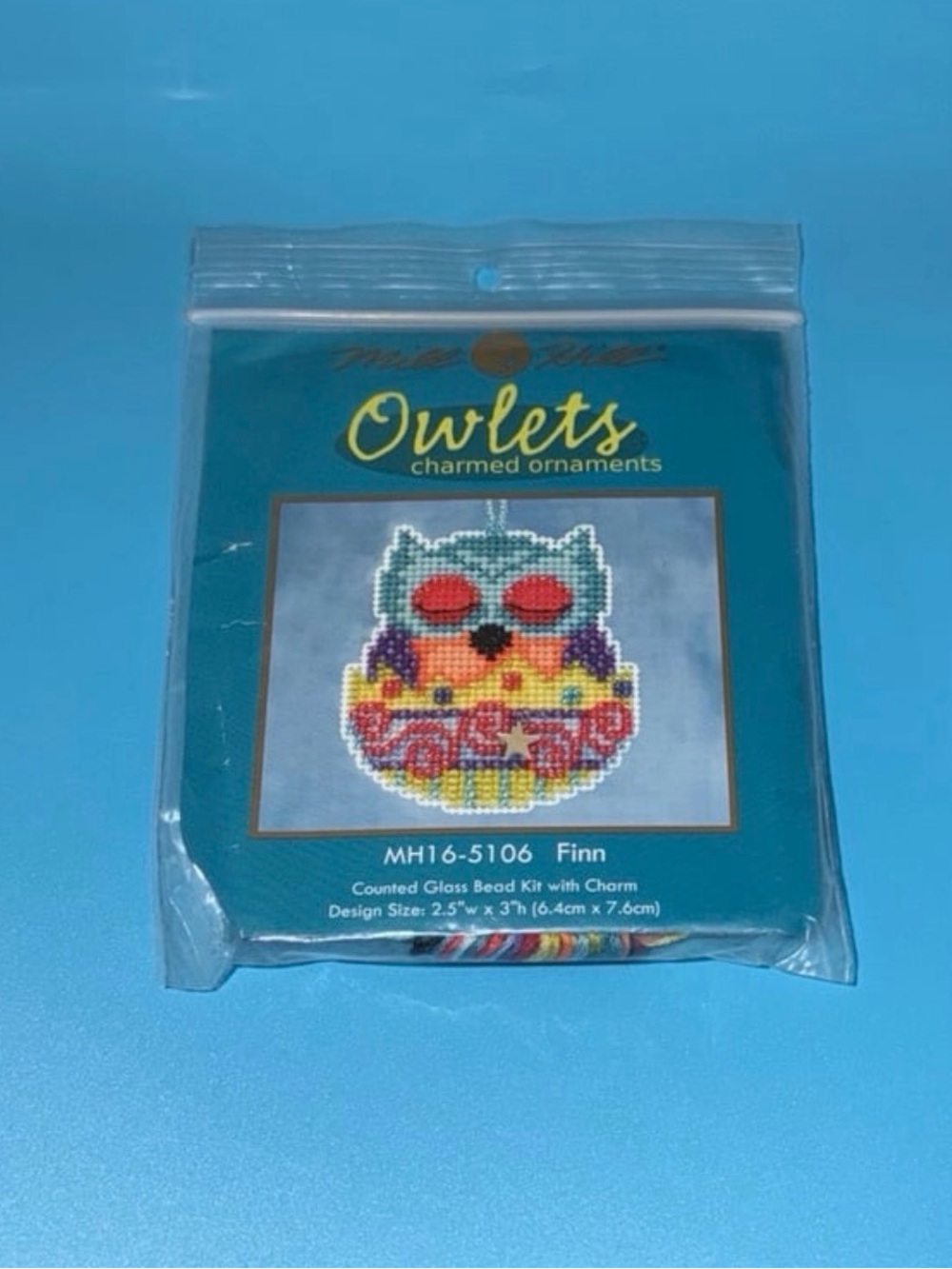 NEW Mill Hill Owlets 2.5” x 3”  Charmed Ornament Kit Finn MH16-5106